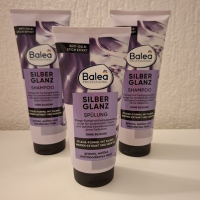 BALEA Professional Shampoo Silberglanz, 2x 250 ml und BALEA Spülung 1x 200ml