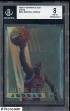 1996-97 Bowman's Best Shots #BS6 Michael Jordan Chicago Bulls HOF BGS 8