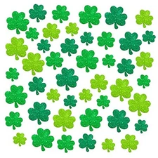 KatchOn, 45 Pieces Shamrock Cutouts for Shamrock Decorations - Glitter St 