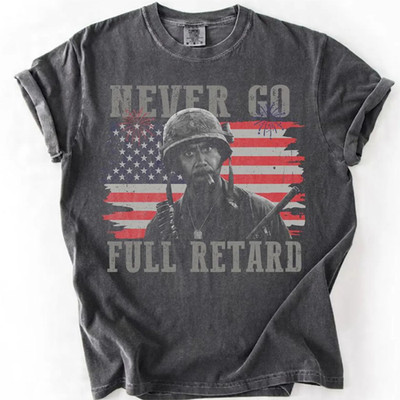 Comfort Colors Tropic Thunder Quote Shirt Vintage 4th of July Graphic Tee