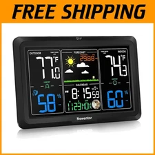 LCD Display Atomic Clock Weather Station