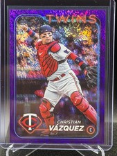 Christian Vazquez 2024 Topps Purple Holo Foil #71/799 - Minnesota Twins
