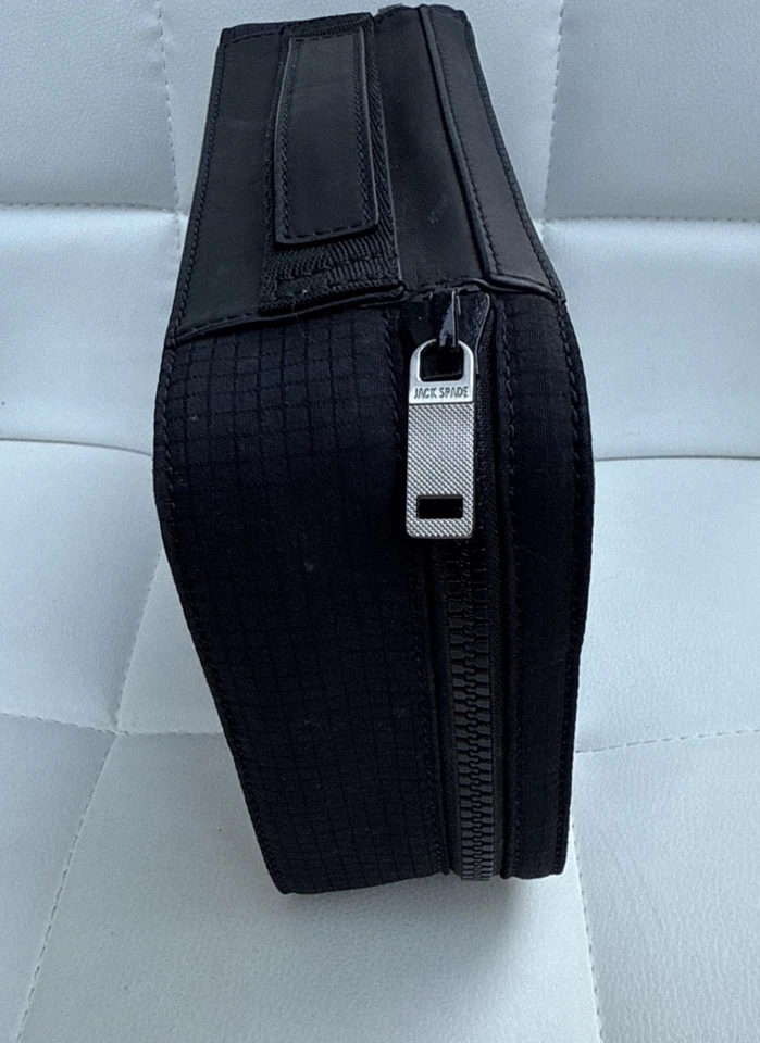 Jack Spade Poppy Floral Zip Around Toiletry Cosmetic Case Pouch Lunch Box Canvas - Image 2 of 4