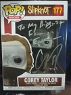Funko Pop! Rocks Slipknot Corey Taylor Autographed Vinyl Figure #177