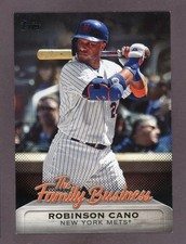 2019 Topps Update The Family Business BLACK 123/299 Robinson Cano New York Mets