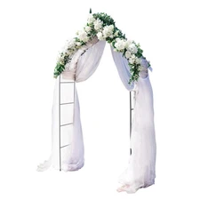 GOFLAME Metal Garden Arch, Rose Garden Arbor for Various Climbing Plant, Outd...