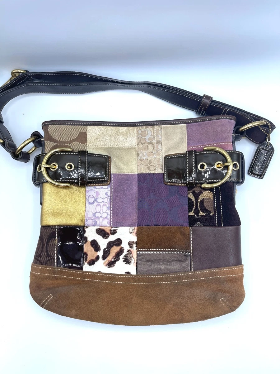Coach Patchwork Shoulder Bag Medium Bags & Handbags for Women for