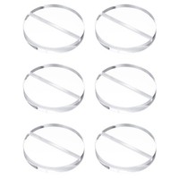 "6Pcs Klare AcrylstäNder FüR Kartenhalter, 2,8\" Rund Mit 1/8\" Schlitz, 70 Mm"