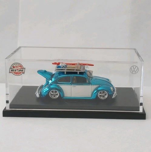 Hot Wheels Red Line Club Volkswagen Kawa-Bug-A Blue White Diecast Car w/Case