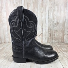 Dan post Mens Size 8 D Black Leather Western Cowboy Boots Style DP69640