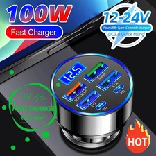 4 USB Port Super Fast Car Charger Adapter for iphone Samsung Andriod Phones