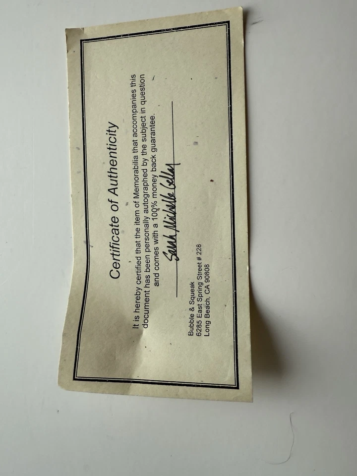 Sarah Michelle Gellar 2015 Buffy Autographed Card With COA - Image 3 of 3