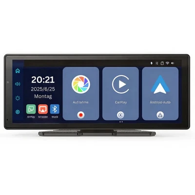 Elebest CarPlay Navi 1026 mit DVR-Kamera Bluetooth Sprachsteuerung Android-Auto