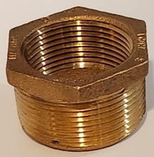 Sioux Chief 931-15605001 Hex Bushing 38 x 32mm Cast Brass 1-1/2 Mip X 1-1/4 Fip