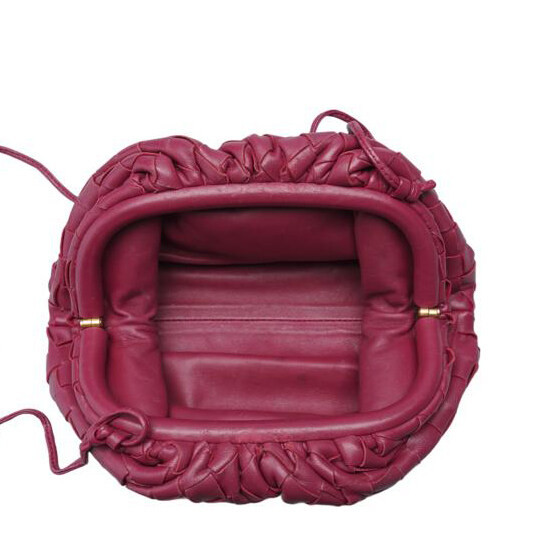 バッグ・カバンその他 BOTTEGA VENETA Woman Mini bag Burgundy 794258VCPP1 2247 Bottega Veneta Burgundy Intrecciato Pouch Mini Crossbody Bag