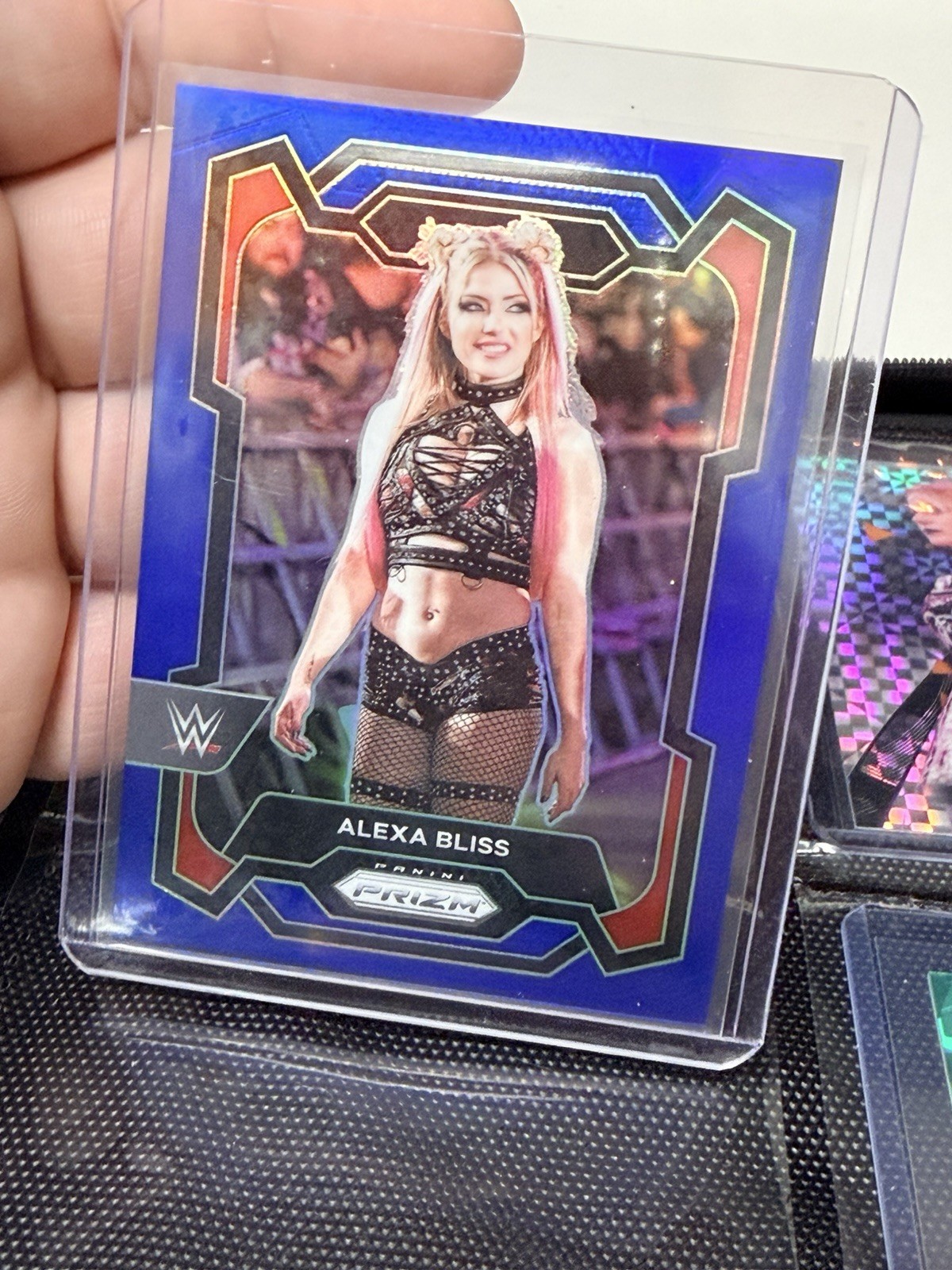 2024 Panini Prizm WWE Blue Prizm /199 Alexa Bliss