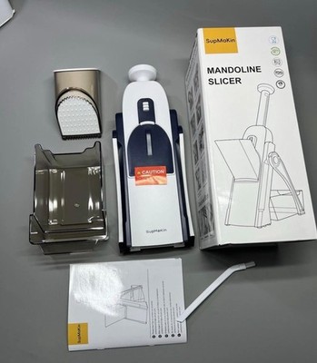 Sicherer Mandolinenschneider aufrechter Griff Gemüse Kartoffeln Zerkleinerer Julienne & Würfelschneider