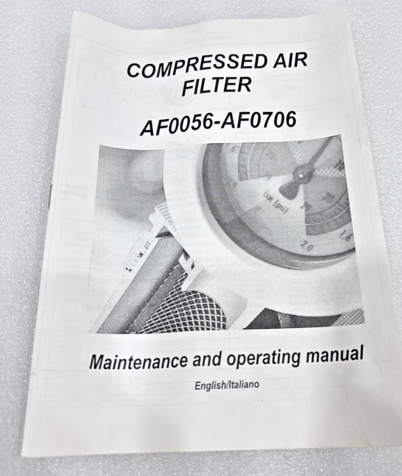 COMPRESSED AIRFILTER MODEL: AF0476 SIZE: 1/2 PRESSURE: 16bar Max Temperature:60C - Image 4 of 4