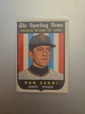 1959 Topps Sporting News #145 Dom Zanni (RC), San Francisco Giants, EX