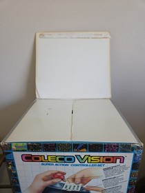 Vtg Colecovision Super Action Controllers Set Baseball CIB NEVER USED W/ EXTRA!!