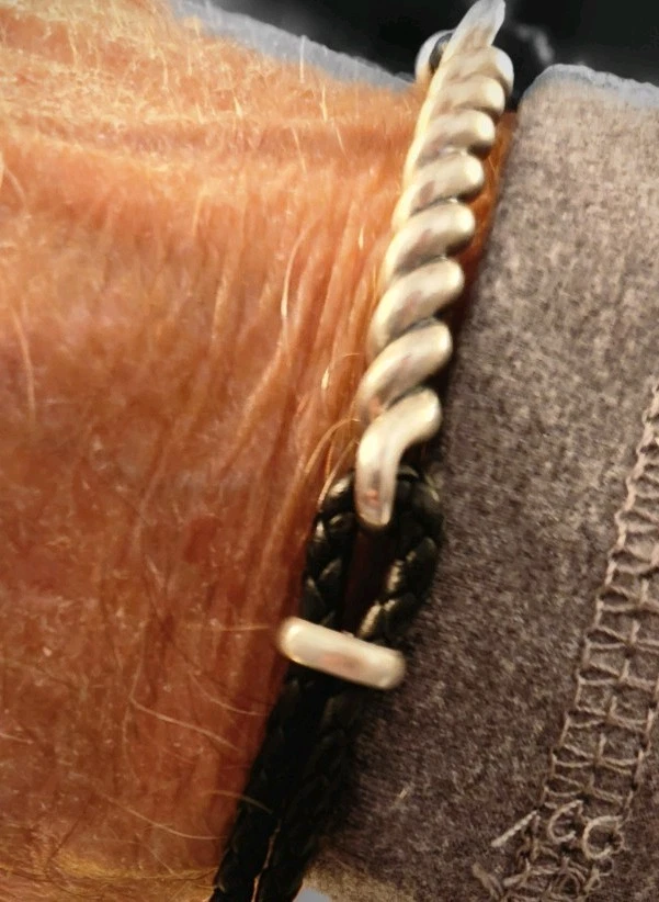 Pulsera David Yurman Hombre Plata de Ley 925 Tejido Cable Talla 8 Foto 4 de 4