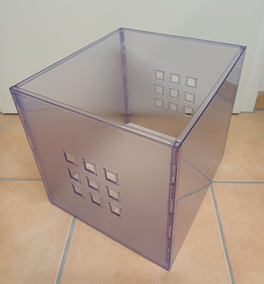 IKEA LEKMAN matt / transparent / leicht bläulich 900.596.18