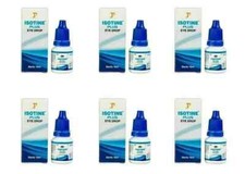 6 x Isotine Plus Eye Drops Pure Herbal 100 Genuine For Immature Cataract 10ml