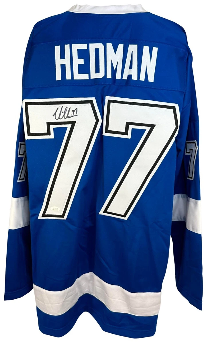 Victor Hedman Signed Lightning Jersey (JSA COA) Veteran Tampa Bay Defenseman