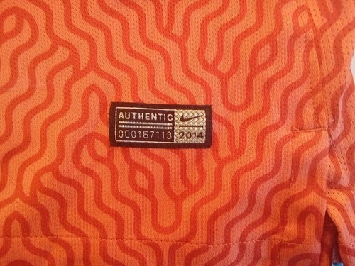 Zambia National Football Shirt Nike Authentic Size L 2014 Away (Orange) - Picture 4 of 8