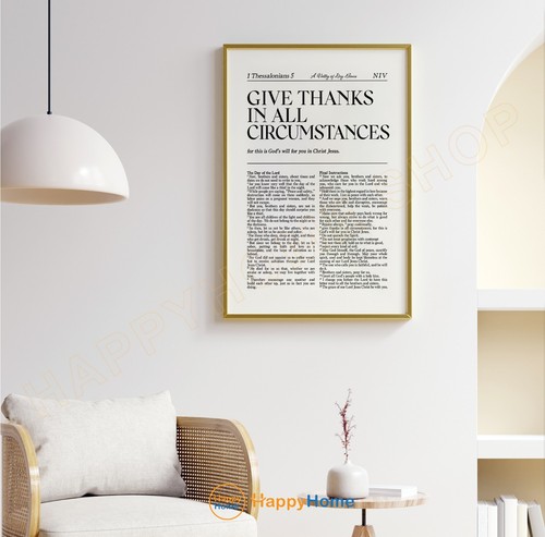 1 Thessalonians 5 NIV Bible Verse Wall Art Scripture Prints Christian Decor-PC12 - Picture 4 of 17