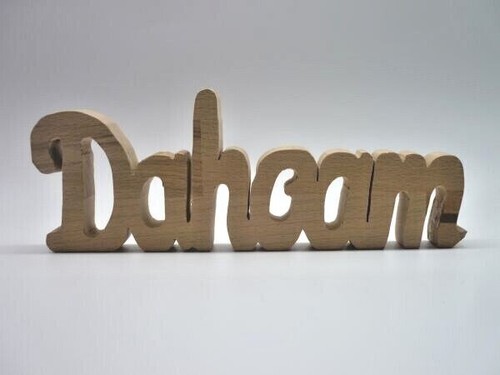 Schriftzug Dahoam / Daheim aus Buche oder Sperrholz Holzdeko Dekoration Holz Neu - Bild 5 von 18