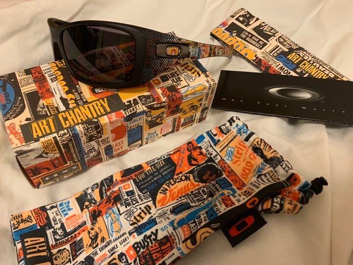 OAKLEY / HIJINX Art Chantry Limited/サングラス/--/プラスチック/BLK/GRY/メンズ Oakley sunglasses Art Chantry Hijinx Matte Blk w/Warm Gry