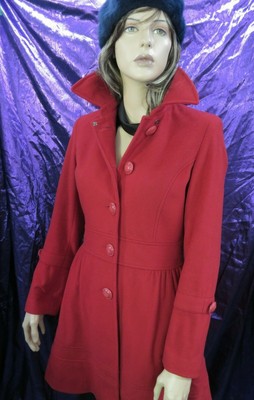 red wool coat uk