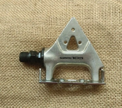 Used Vintage Shimano 105 PD-1051 clipless right side pedal 9/16x20 Made in Japan - Bild 1 von 4