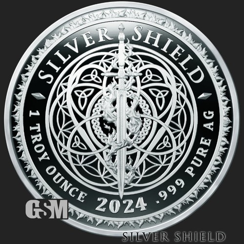 Honor Guard Version 1 - 1 oz .999 Fine Silver Shield Proof MINIMINTAGE Rebellion - Picture 2 of 5