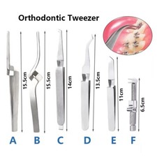 Dental Orthodontic Buccal Tube Posterior Bracket Holder Bonding Placer Tweezer