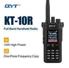 QYT KT-10R 10W Walkie Talkie Full Band Long Distance Outdoor FM Handheld Radio