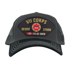 VII Corps Desert Storm Ribbon Gray Mesh Cap Officially Licensed