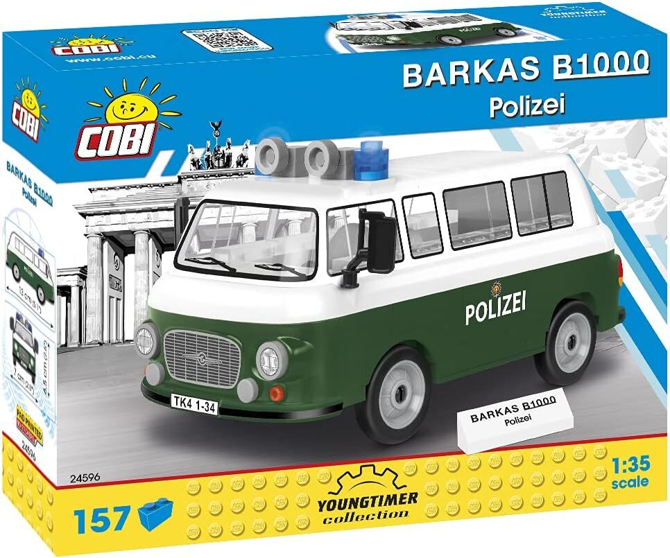 COBI, BARKAS B1000 Polizia - 157 pz., 1/35,  COB24596