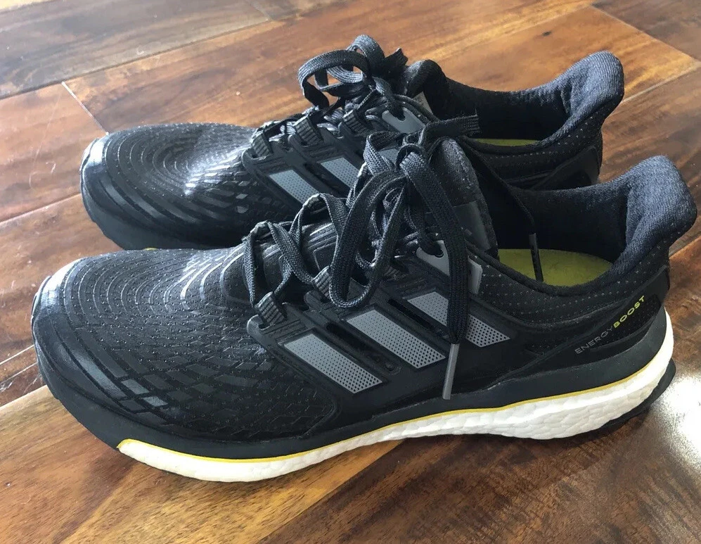 oleada Política frutas Adidas Energy Boost Running Shoes Black Yellow White Men Size 7 US 6.5 UK  CQ1762 | eBay