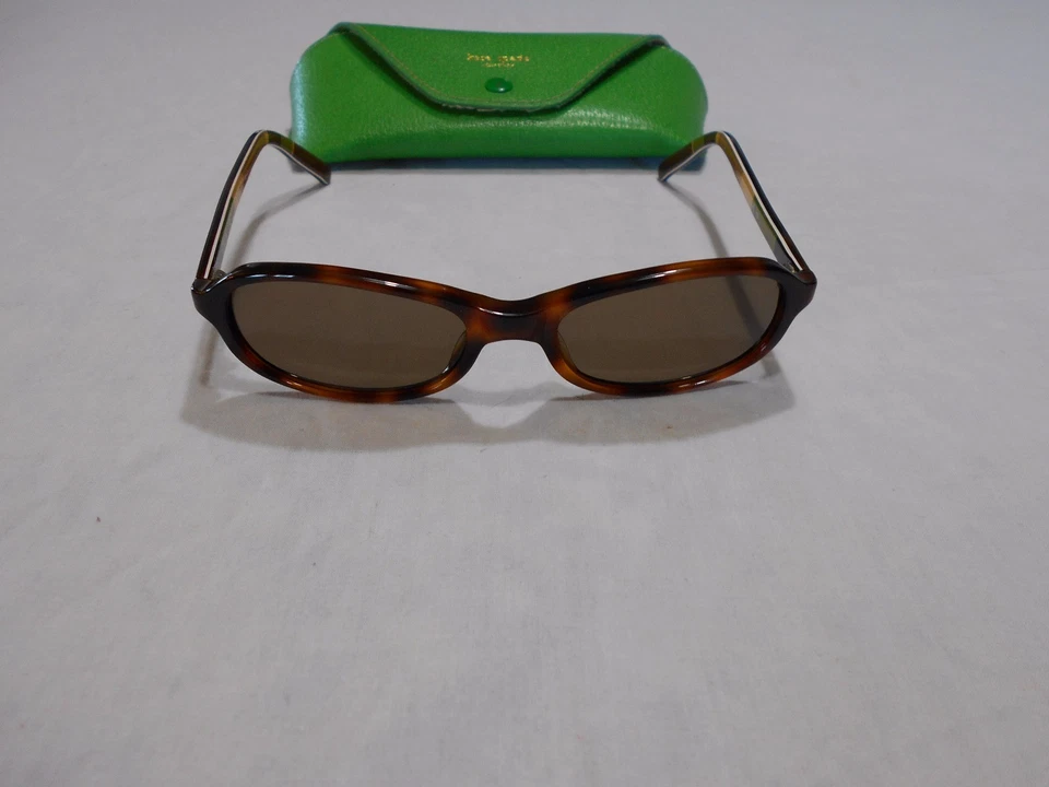 Солнцезащитные очки Kate Spade BEA/S с чехлом 4 1/2 дюйма в коричневой черепаховой оправе с янтарными линзами - Изображение 2 из 4