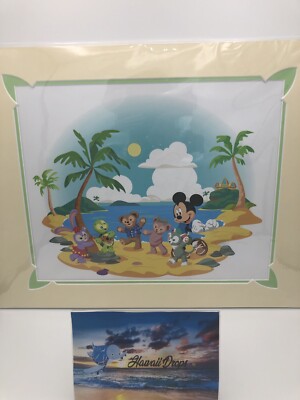 Disney Aulani Resort Hawaii Mickey Duffy 'Olu Jeff Granito 18x14