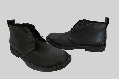 Born Bismark Black Leather Comfort Ankle Chukka Boots Size  display picture 2