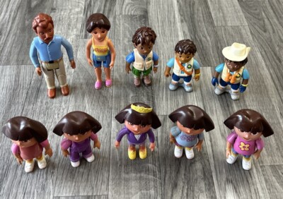 Mattel Viacom Dora the Explorer Diego Family Dollhouse Posable