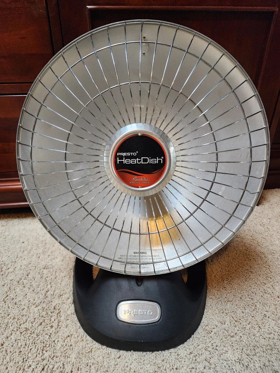 PRESTO HEAT DISH PARABOLIC ELECTRIC PORTABLE SPACE HEATER 0792401 | eBay