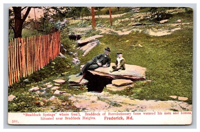 Braddock Springs Near Braddock Heights, Frederick Maryland MD Postcard