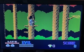 WIZARDS & WARRIORS cartuccia videogioco originale Nintendo NES testata autentica