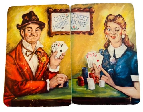 VTG ADVERTISING MERCHANTS NATL BANK PLAYING CARDS 1951 TOPEKA KS FREE FAIR PARTY - Photo 1 sur 8