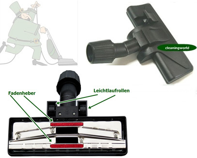Top KombidüSe, 2 Gleitrollen FüR Teppich & HartböDen FüR Darel Staubsauger Wow-image