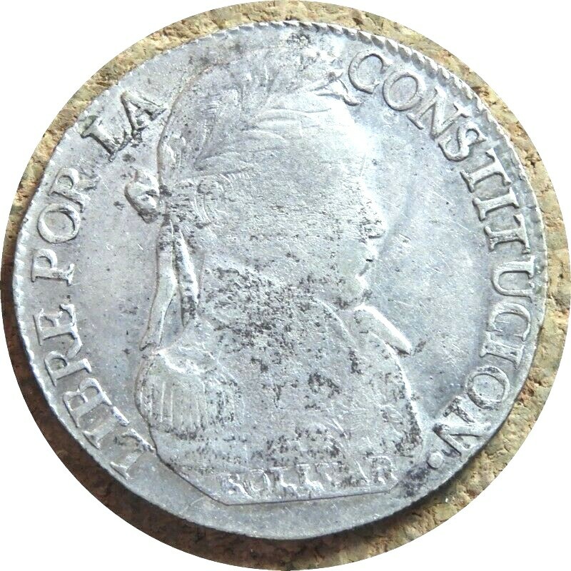 elf Bolivia 4 Soles 1830  PTS JL Silver Llama